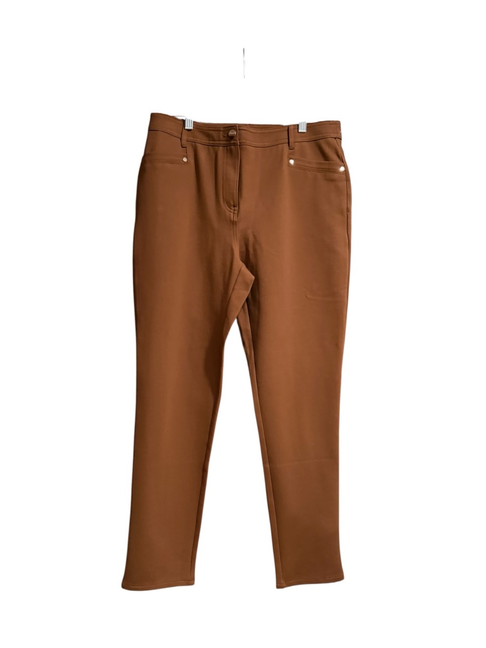 Chico’s So Slimming Refined Ponte Ankle Pants Brown Size 1.5 (Large 10/12) NWT - Picture 4 of 10